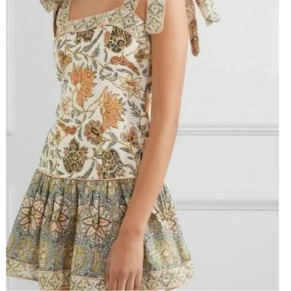 Zimmermann Multicolor Floral Mini Dress - Picture 2 of 11